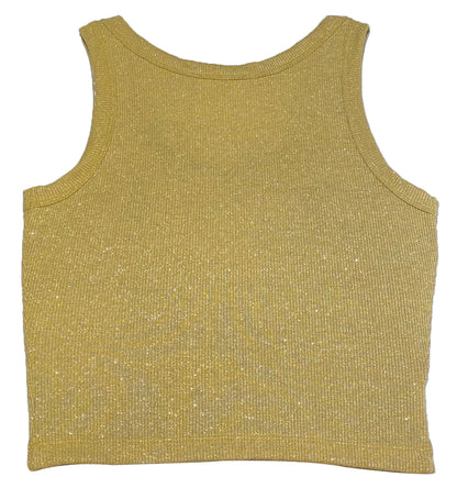 gold crop Top